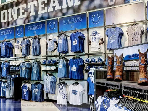 Blue Team Graphic Wall Apparel Display 01