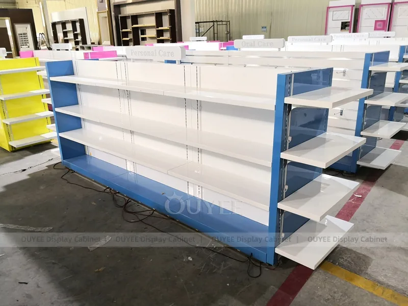 Blue White Pharmacy Gondola