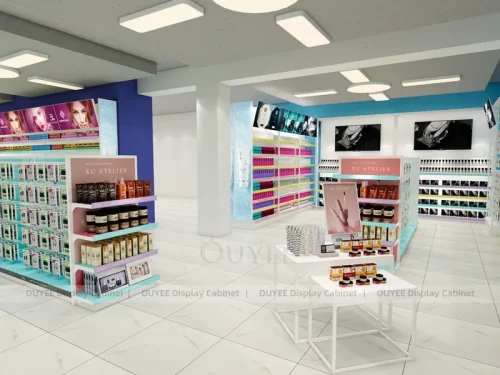 Bright Beauty Supply Shelves Wig Wall Display