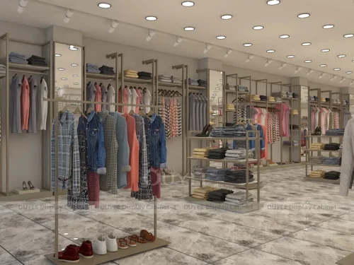 Bright Womens Boutique Apparel Shop Display 01