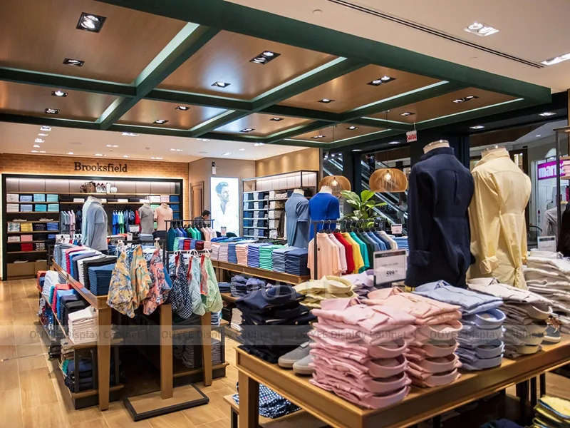 Brooksfield Folded Table Menswear Clothing Store Display 04