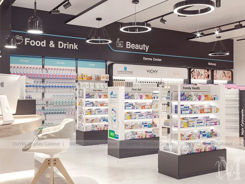 Brown Frame Pharmacy Shelving - Image 6