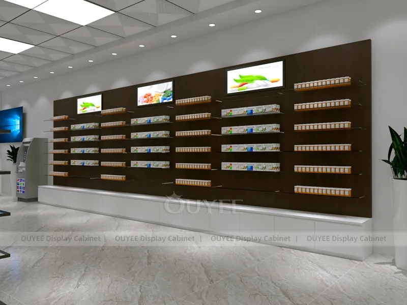 Brown Pharmacy Aisle Shelving - Image 2