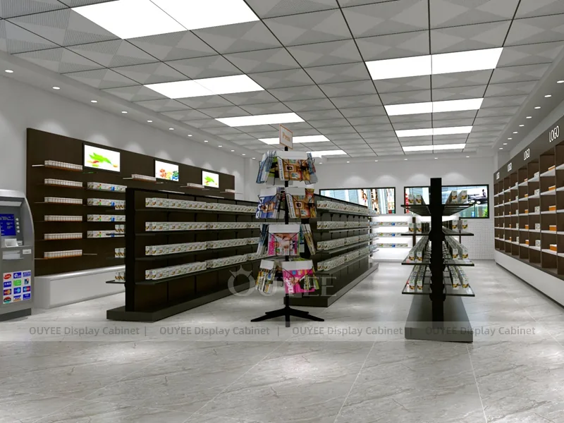 Brown Pharmacy Aisle Shelving - Image 4