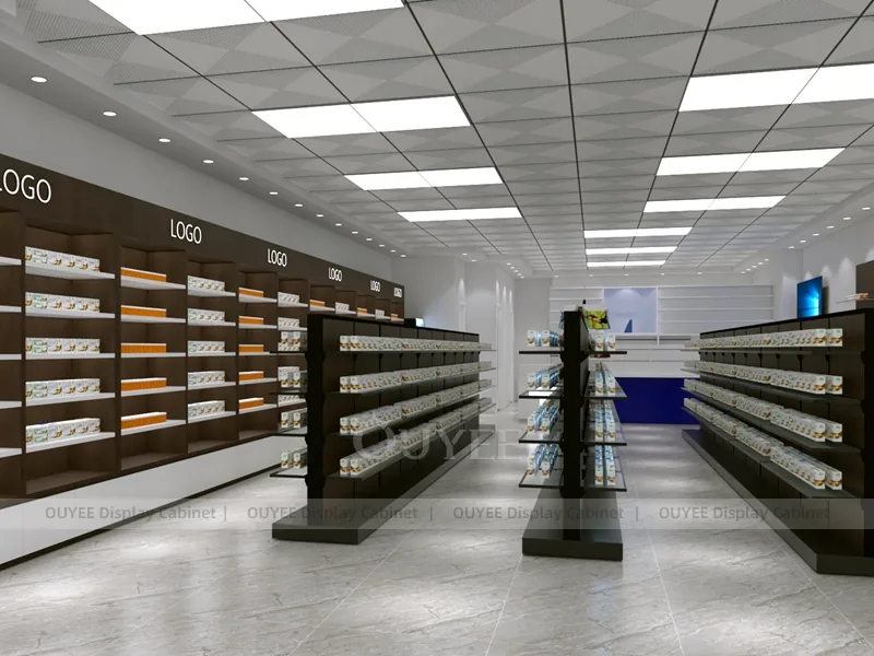 Brown Pharmacy Aisle Shelving - Image 7