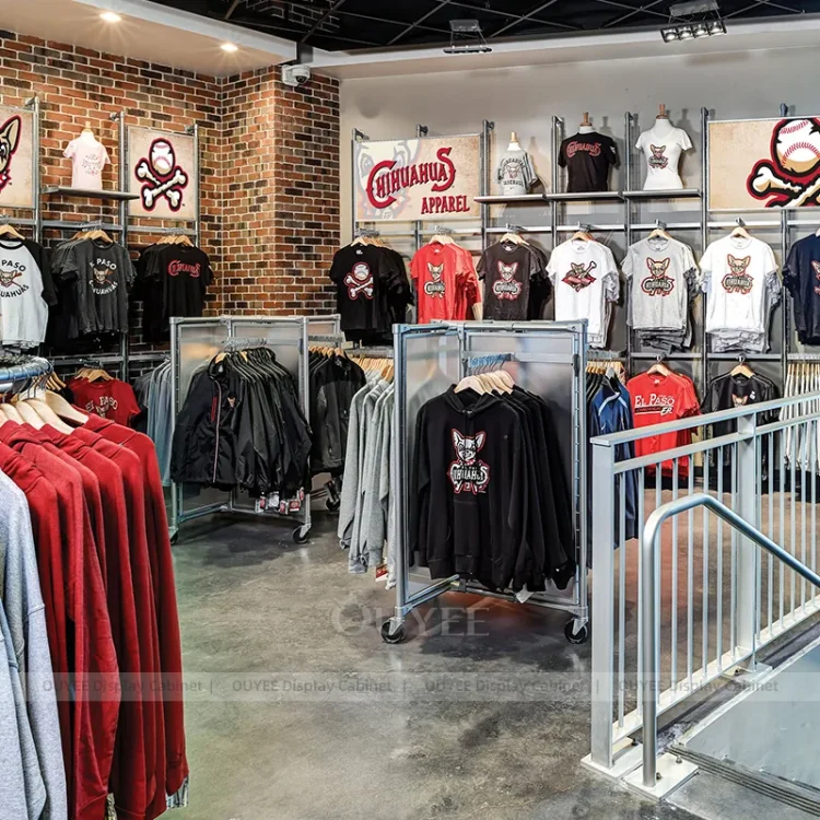 Collegate Store Display Collegiate Fan Shop Cash Wrap and Gift Tables | Custom Display Rack ...