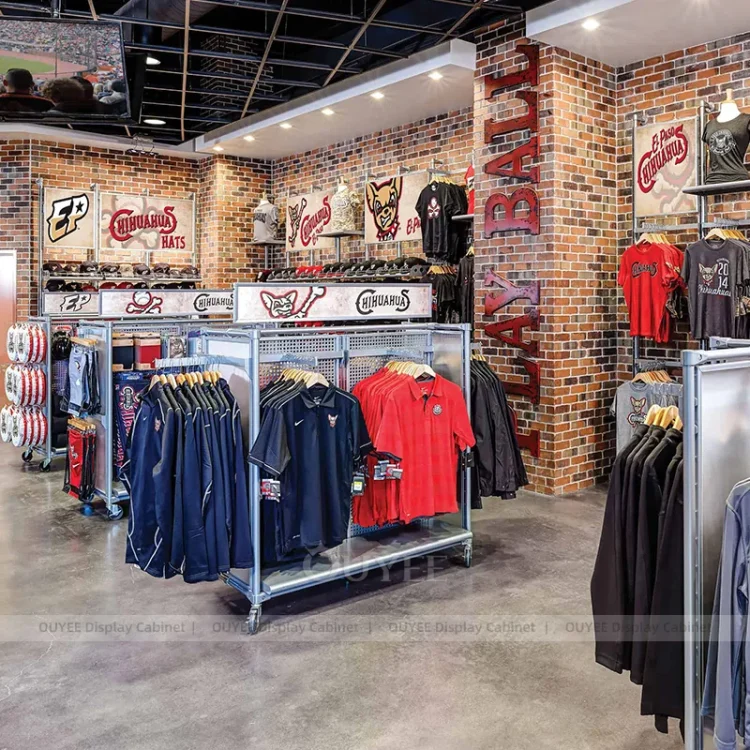 Collegate Store Display Collegiate Fan Shop Cash Wrap and Gift Tables | Custom Display Rack ...