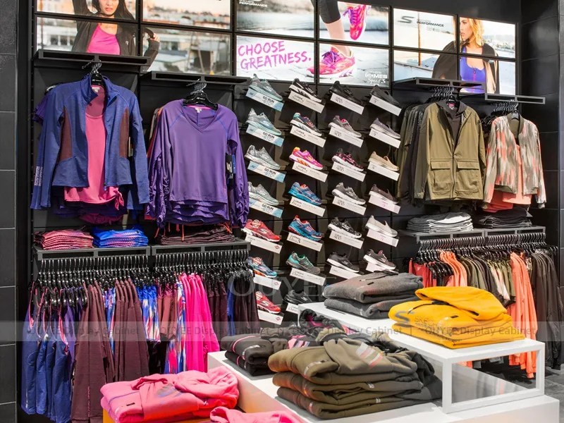 Color Apparel Wall Clothing Store Display