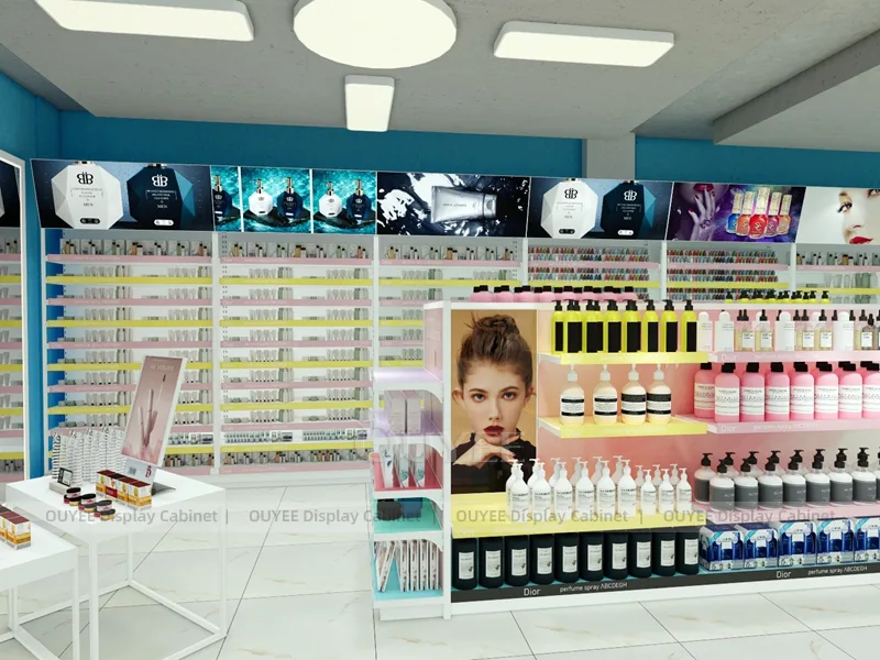 Colorful Beauty Supply Pink Beauty Supply Store Wig Display - Image 2