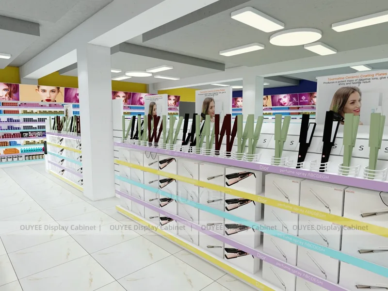 Colorful Beauty Supply Pink Beauty Supply Store Wig Display - Image 5