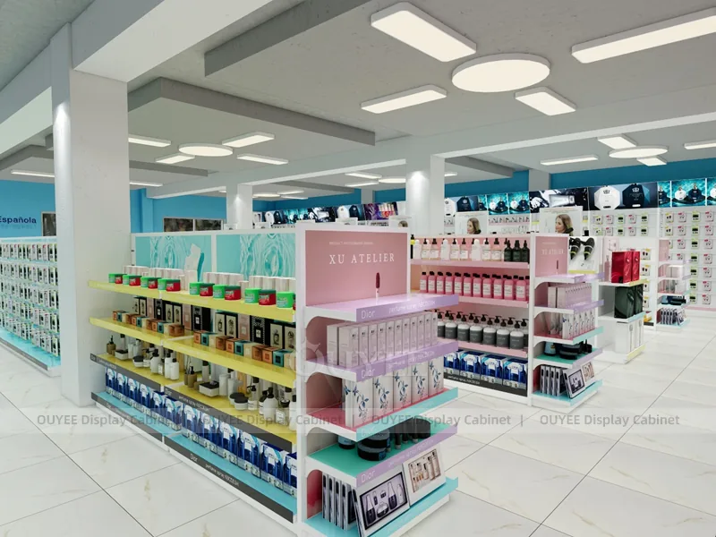Colorful Beauty Supply Pink Beauty Supply Store Wig Display - Image 9