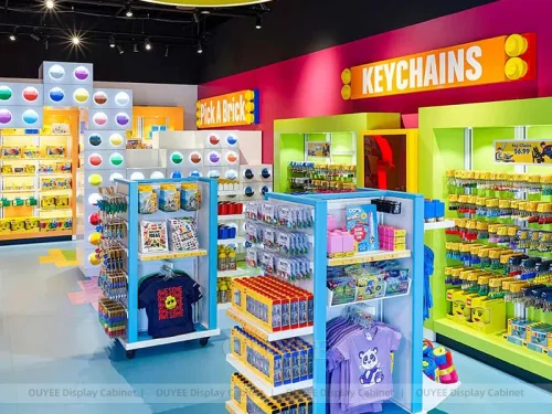 Colorful Souvenir Gift Shop Wall and Island Display 01
