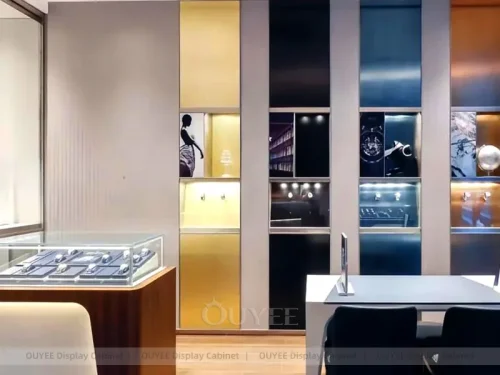 Contemporary Marble Accent Showcases 01