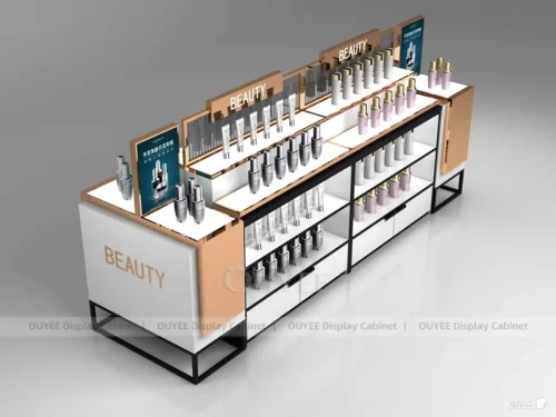 Cream Beauty Island Display