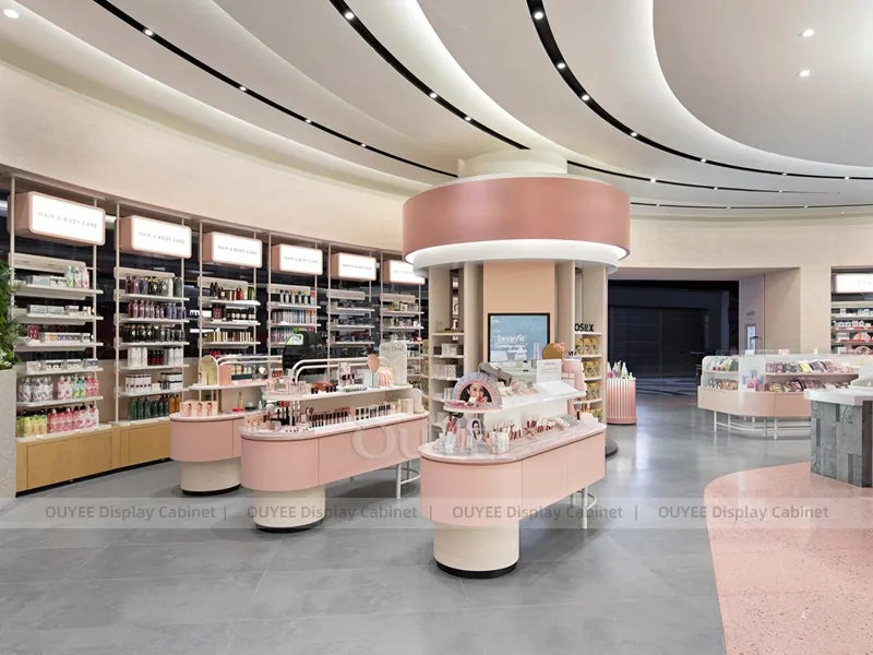 Curved Pink Beauty Play Zone Wig Display - Image 3
