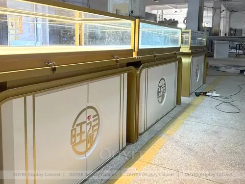 Custom Black Jewelry Display Desk 01