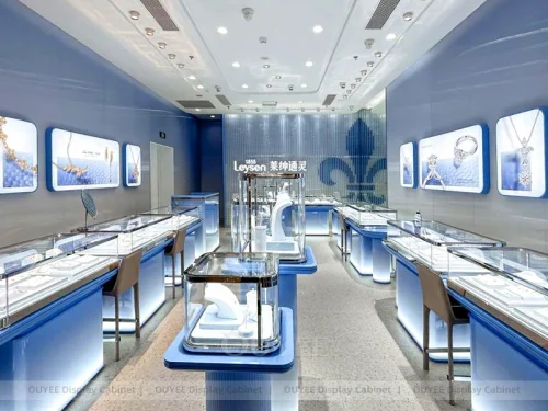 Custom Fluted Wood Jewelry Cabinets 01