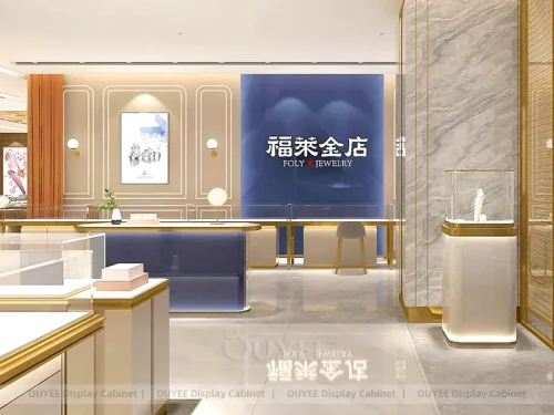 Custom Fluted Wood Jewelry Showcases 01