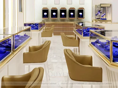 Custom Marble Accent Jewelry Desk 01