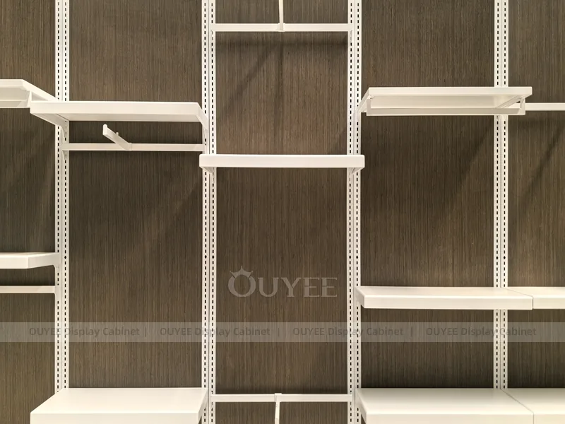 Dark Wood Slatwall Clothing Store Display - Image 3