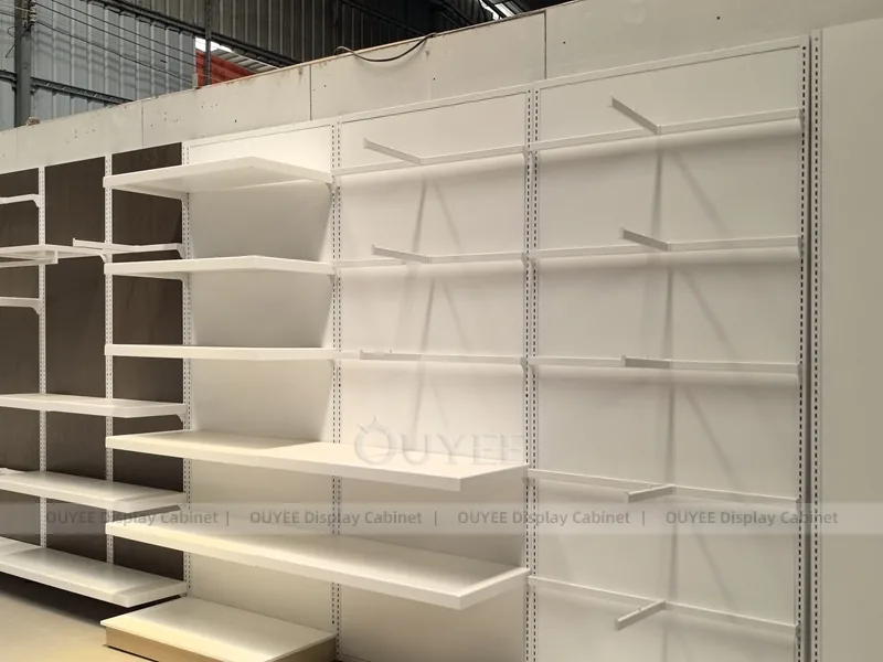 Dark Wood Slatwall Clothing Store Display - Image 6