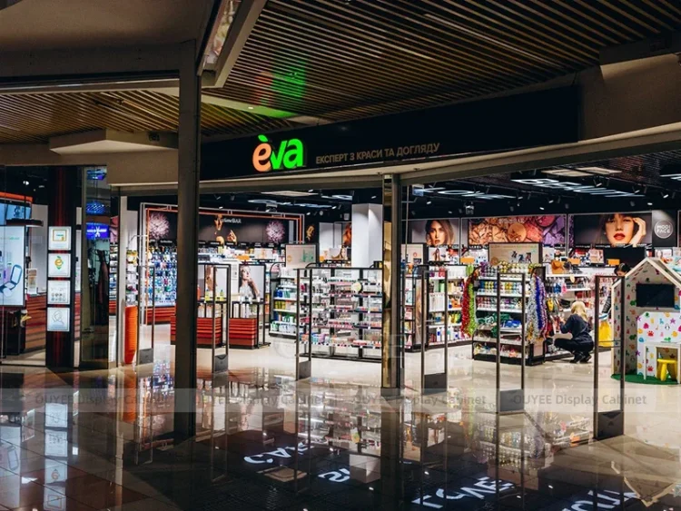 EIA Night Storefront Cosmetic Shop Display | Custom Cosmetic Display ...