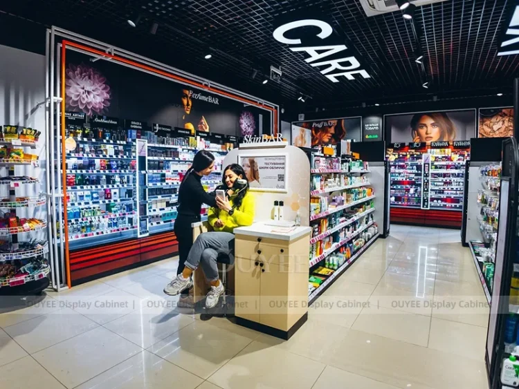 EIA Night Storefront Cosmetic Shop Display | Custom Cosmetic Display ...