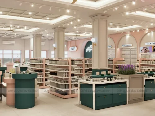 Elegant Beauty Green Counters Hair Beauty Shop Display