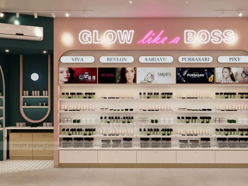 Elegant Beauty Green Counters Hair Beauty Shop Display - Image 3