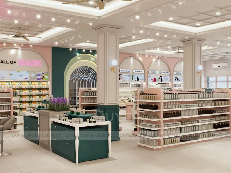 Elegant Beauty Green Counters Hair Beauty Shop Display - Image 6