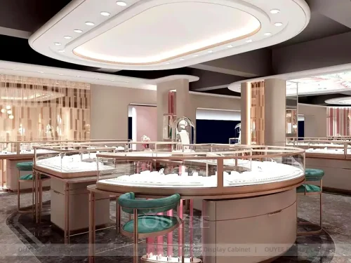 Elegant Black Jewelry Boutique Backdrop 01