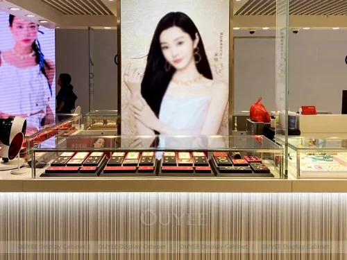 Elegant Fluted Wood Jewelry Cabinets 01