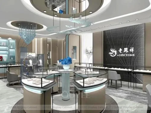 Elegant Marble Accent Jewelry Backdrop 01