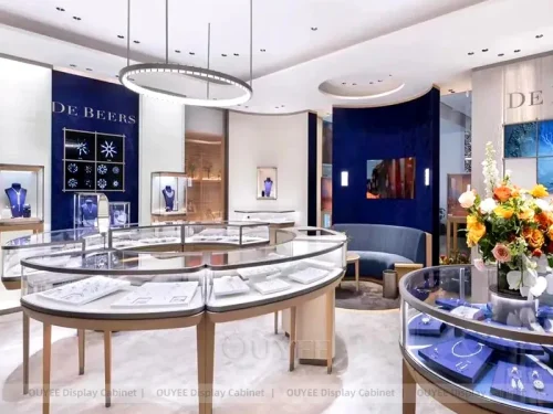 Elegant Marble Accent Jewelry Cabinets 01