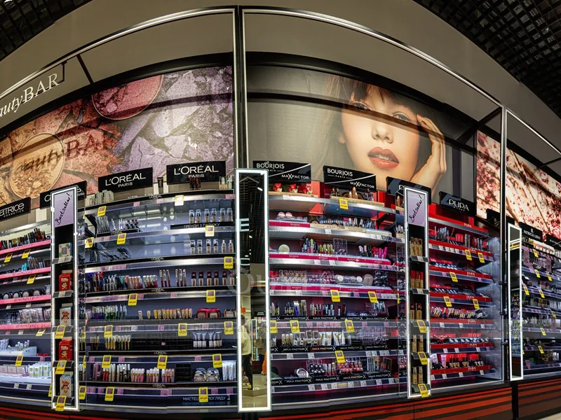 Eva Beauty Counter Curved Hair Beauty Shop Display - Image 4