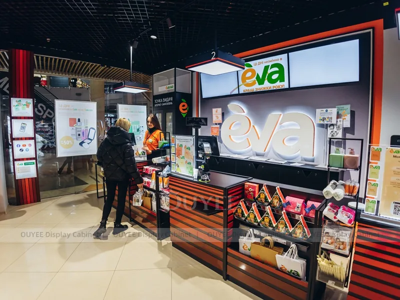 Eva Beauty Counter Curved Hair Beauty Shop Display - Image 6