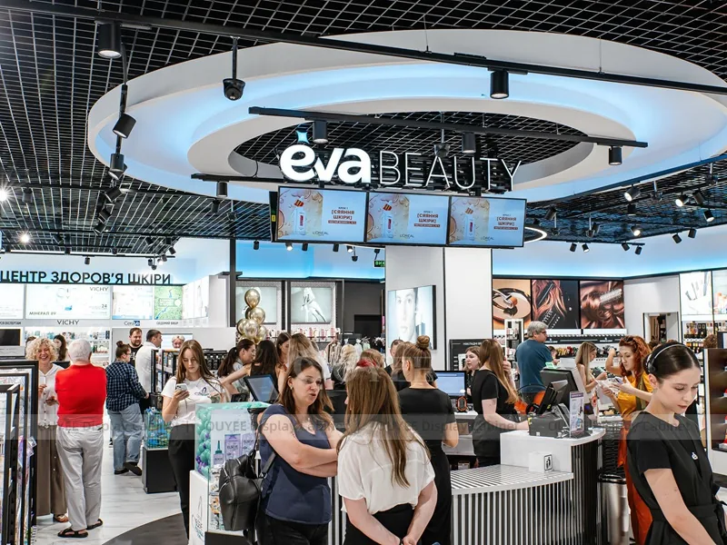 Eva Beauty Retail Aisle Black Wig Display - Image 5
