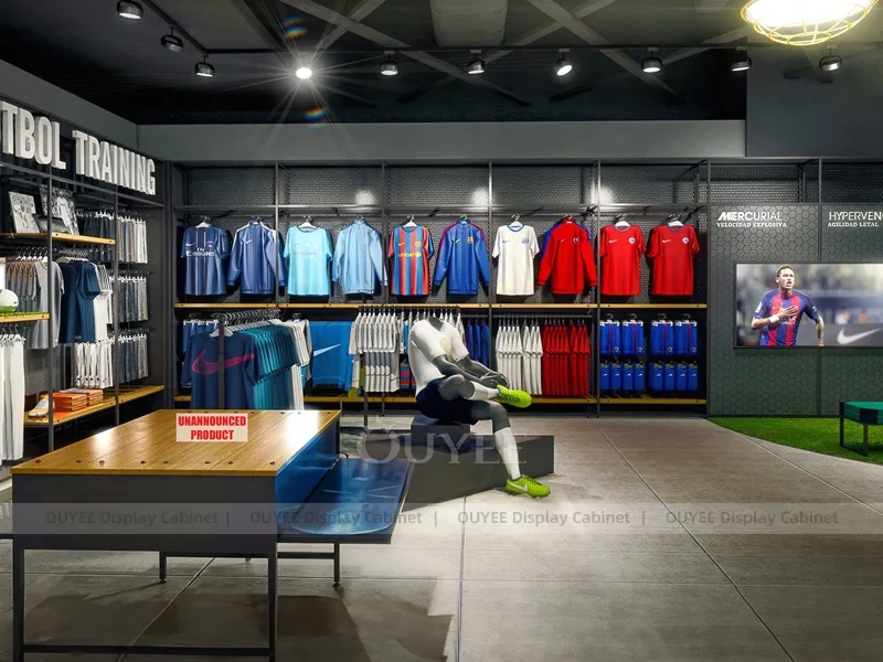 Football Neon Store Sportswear Clothing Store Display - الصورة 5
