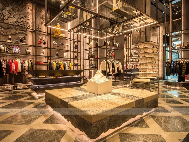 Glass Frame Luxury Store Apparel Shop Display