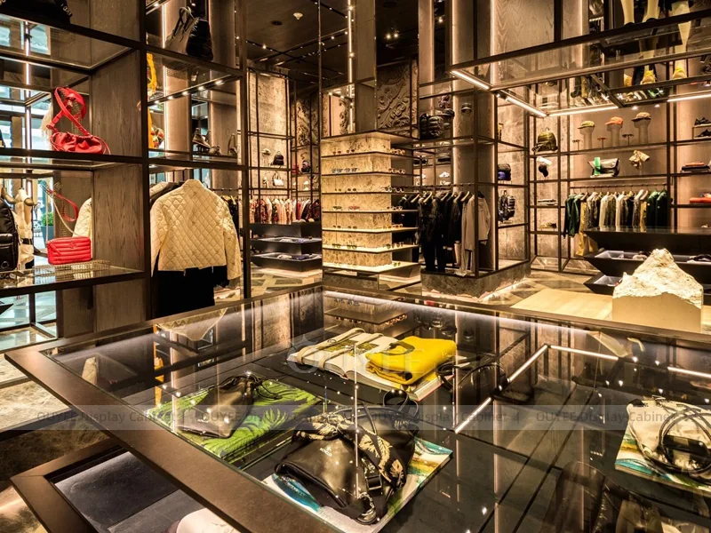 Glass Frame Luxury Store Apparel Shop Display - Image 3