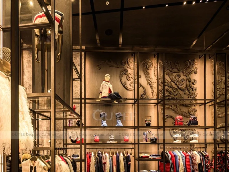 Glass Frame Luxury Store Apparel Shop Display - Image 4