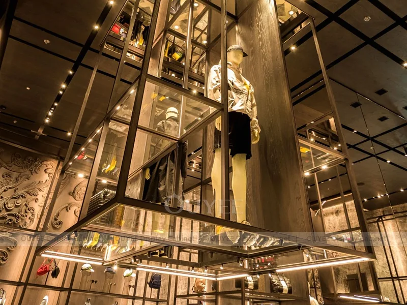 Glass Frame Luxury Store Apparel Shop Display - Image 6