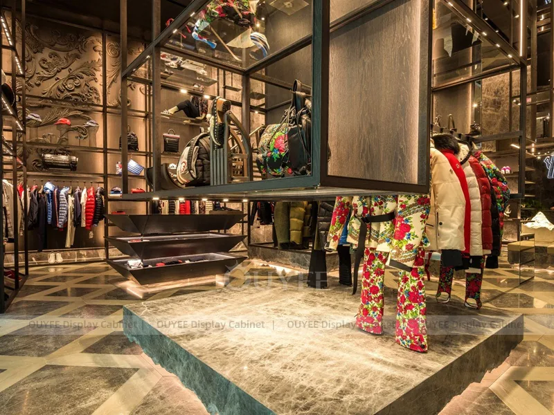 Glass Frame Luxury Store Apparel Shop Display - Image 8