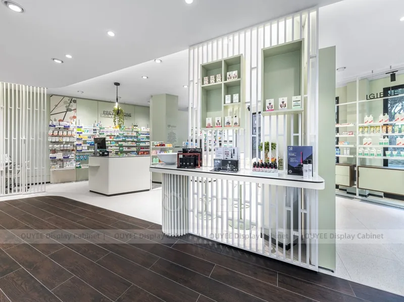 Glass Front Pharmacy Counter