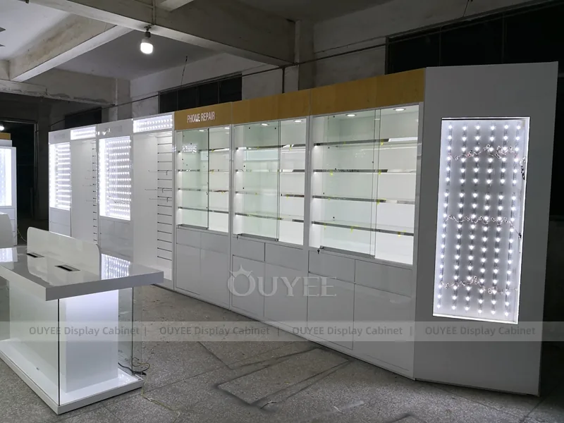 Gold And Yellow Complete Phone Store Fixture - Image 2
