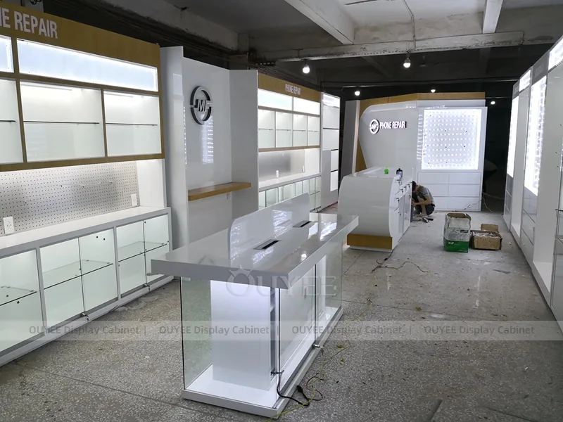 Gold And Yellow Complete Phone Store Fixture - Image 3