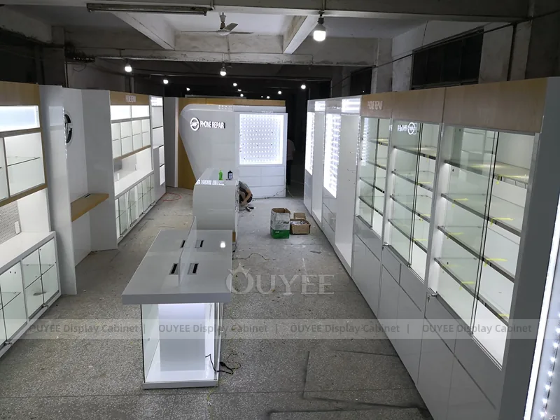 Gold And Yellow Complete Phone Store Fixture - Image 4