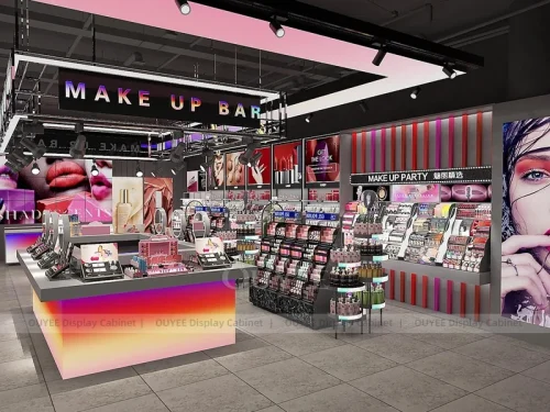 Gradient Makeup Bar Counter Display