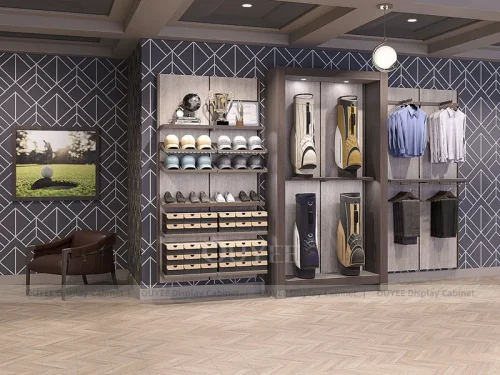 Gray Sneaker Wall Display Rack 01