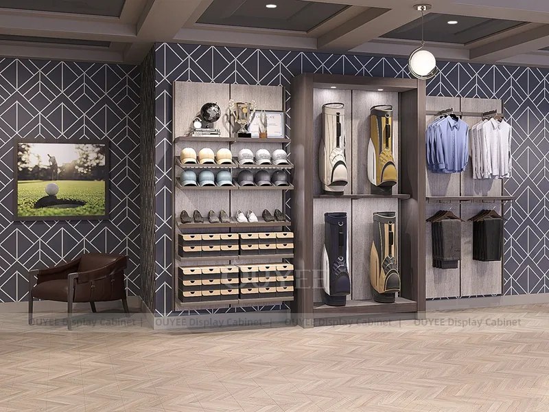 Gray Sneaker Wall Display Rack 01